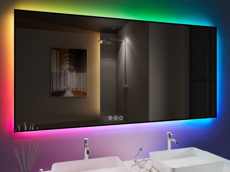 DAPAI Mirror Bathroom Mirror Project in a Canadian Interior Design Company