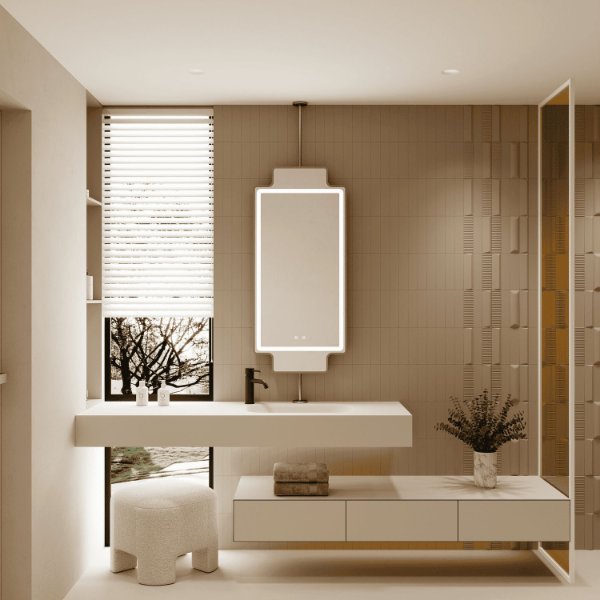 Hanging LED Bathroom Mirror